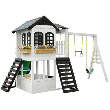 2MamaBees Reign Two Story Playhouse 3D View