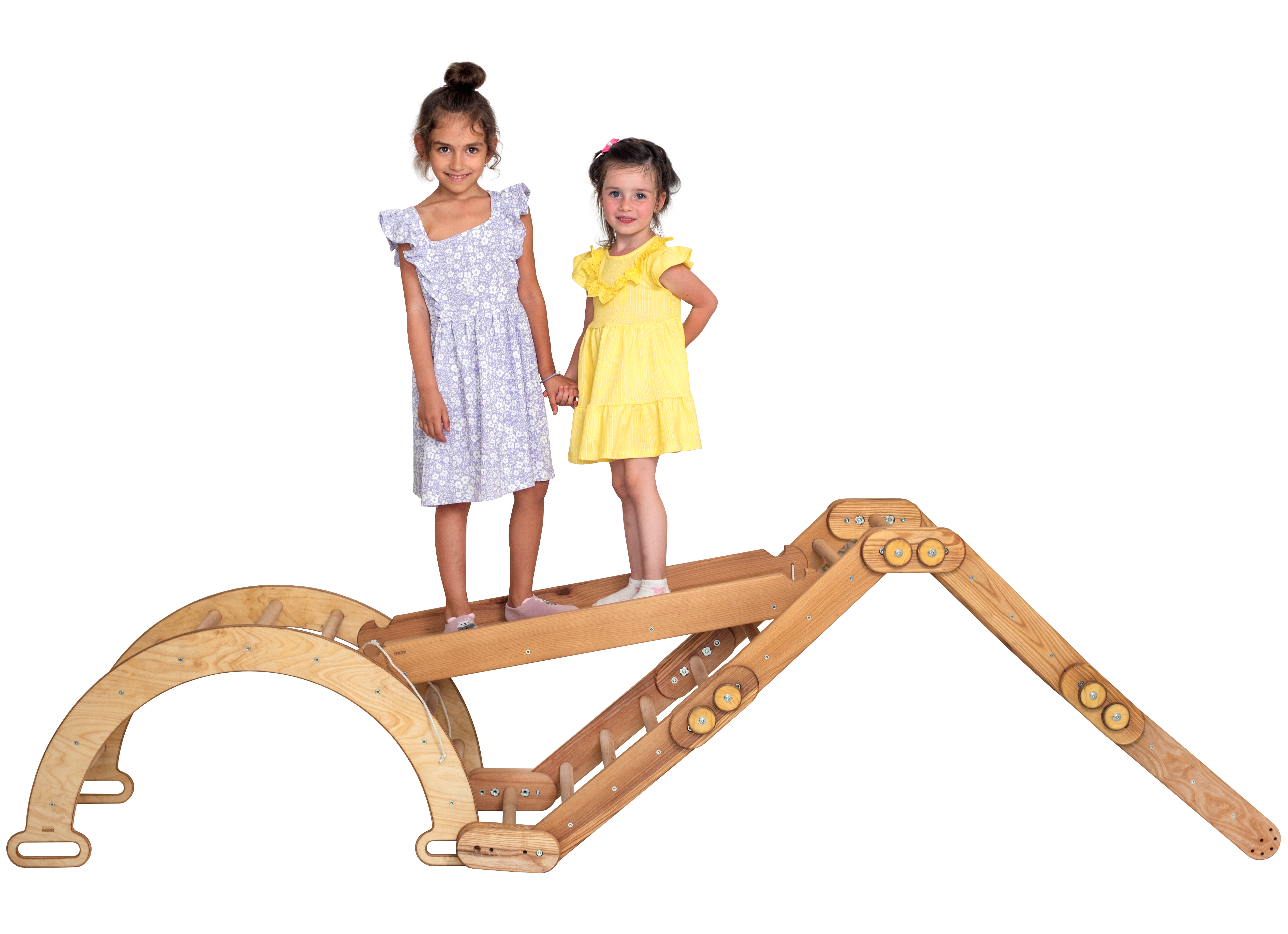 Goodevas Montessori Climbing Snake Set: 3 in1 Snake Ladder + Slide + Arch