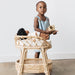 Ellie & Becks Aria Doll Rattan Changing Table Side View
