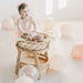 Ellie & Becks Aria Doll Rattan Changing Table Top Side View
