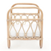 Ellie & Becks Co. Petit Doll Crib in Rattan Natural Side View