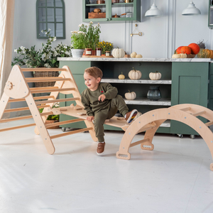 Large Pikler Climbing Play Set Lifestyle