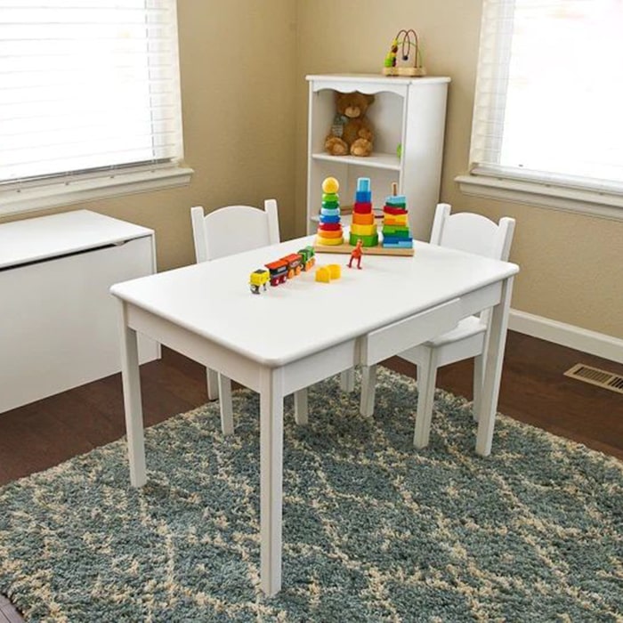 Little Colorado Arts & Crafts Table with Open Back Chairs 3D View