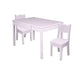 Little Colorado Arts & Crafts Table with Open Back Chairs Lavander MDF