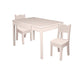 Little Colorado Arts & Crafts Table with Open Back Chairs Soft Pink MDF
