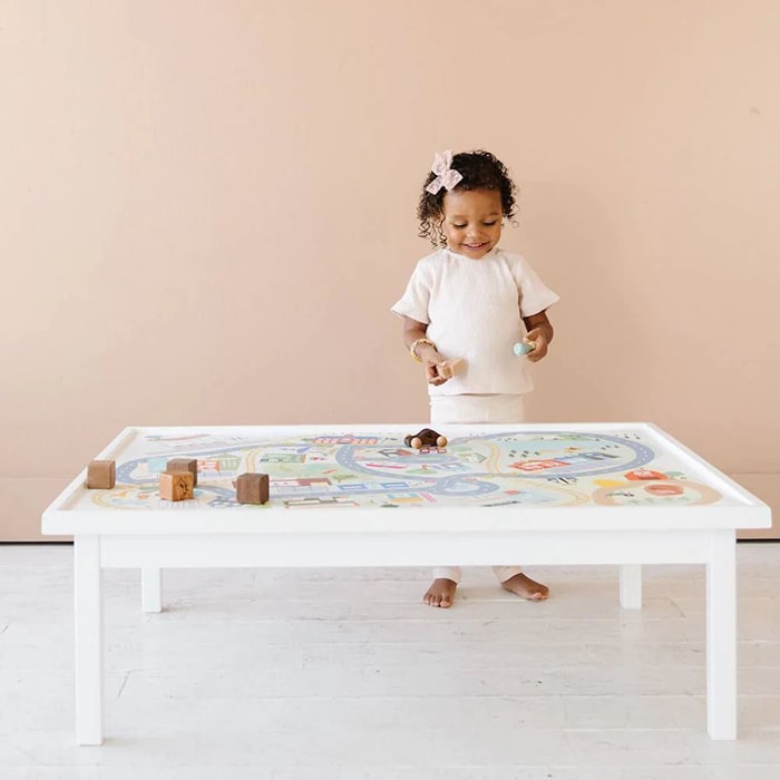 Little Colorado Convertible-Height Play Table Front View