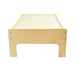 Little Colorado Play Table with Drawers in Wood Front View Natural