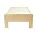 Little Colorado Play Table with Drawers in Wood Front View Unfinished