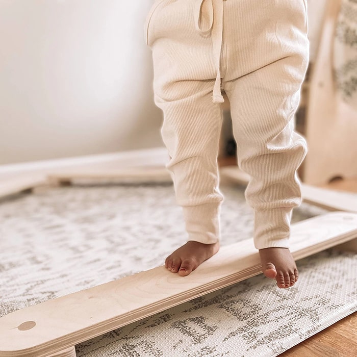 Little Colorado Toddler Balance Beam Walking Close Up