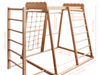 Montessori Indoor Playground with 7 Activities in Natural Wood Measurements