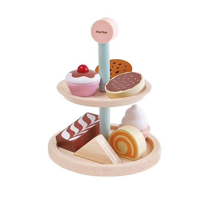 PlanToys Bakery Stand Set Full View