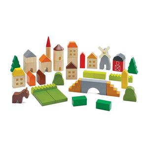 PlanToys Countryside Blocks Full View