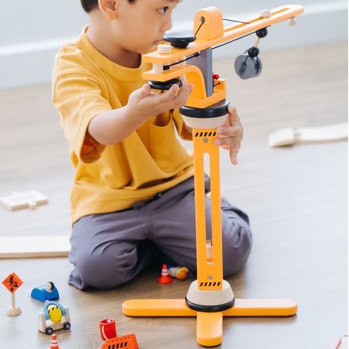 Plan Toys Crane Set Large- Plan Toy - Freddie & Millie Toys