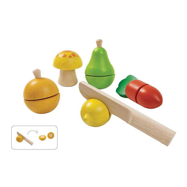 PlanToys Fruit & Vegetable Play Set Front View