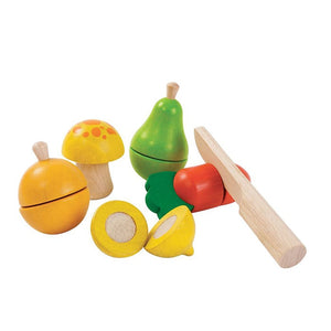 PlanToys Fruit & Vegetable Play Set Full View