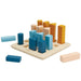 PlanToys Geometric Peg Board - Orchard Front Side View