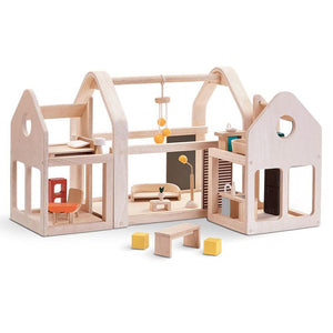 PlanToys Slide N Go Dollhouse Full View