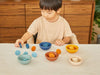PlanToys Sort & Count Cups - Orchard Front View