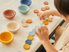 PlanToys Sort & Count Cups - Orchard Top Side View