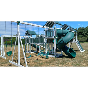 Star Swingsets Lucky Star Playground in Vinyl Close Up