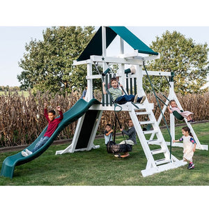 Star Swingsets Wishing Star Playground in Vinyl Front View