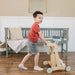 Wonder & Wise Smart Wooden Cleaning Cart Pushing