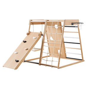 Wonder & Wise Stay At Home, Play At Home Indoor Gym in Wood 3D View