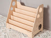 Wood and Hearts Montessori Bookshelf Empty