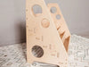Wood and Hearts Montessori Bookshelf Side View