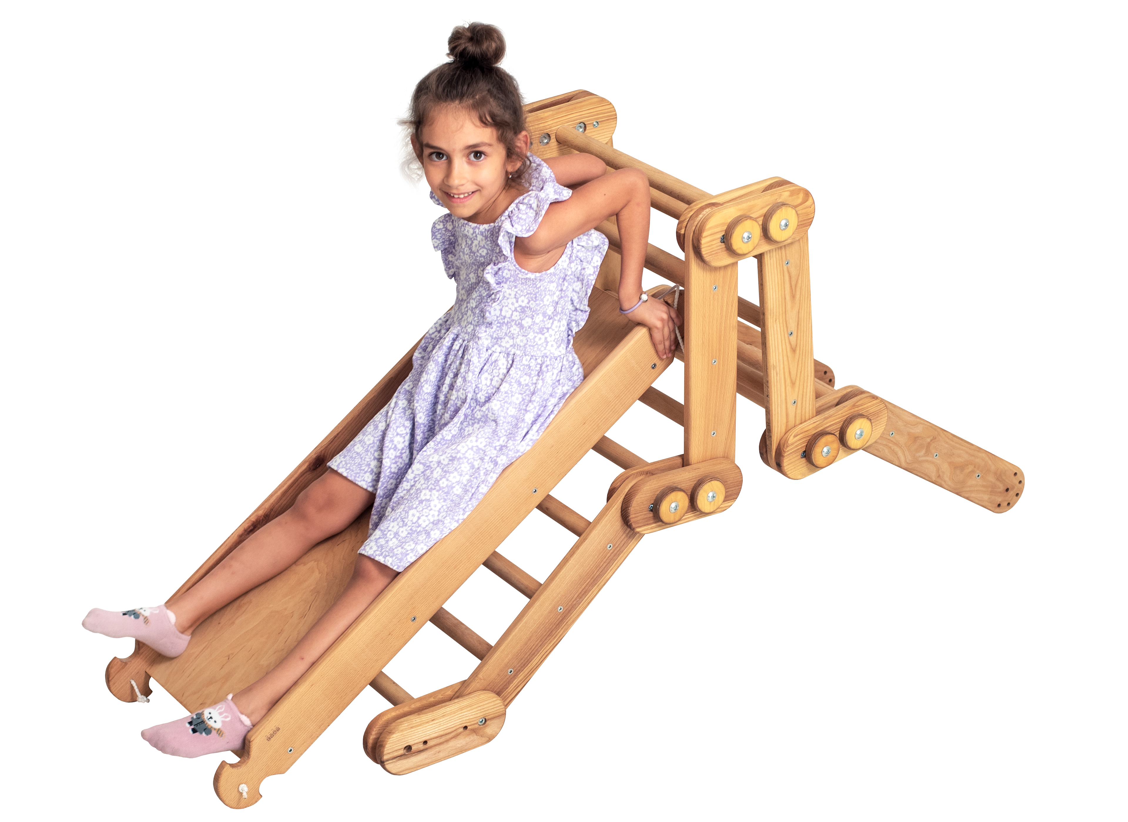 Goodevas Montessori Climbing Set: 2 in 1 Snake Ladder + Slide