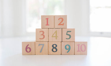 Bannor Toys Boho Number + Counting Shape Blocks