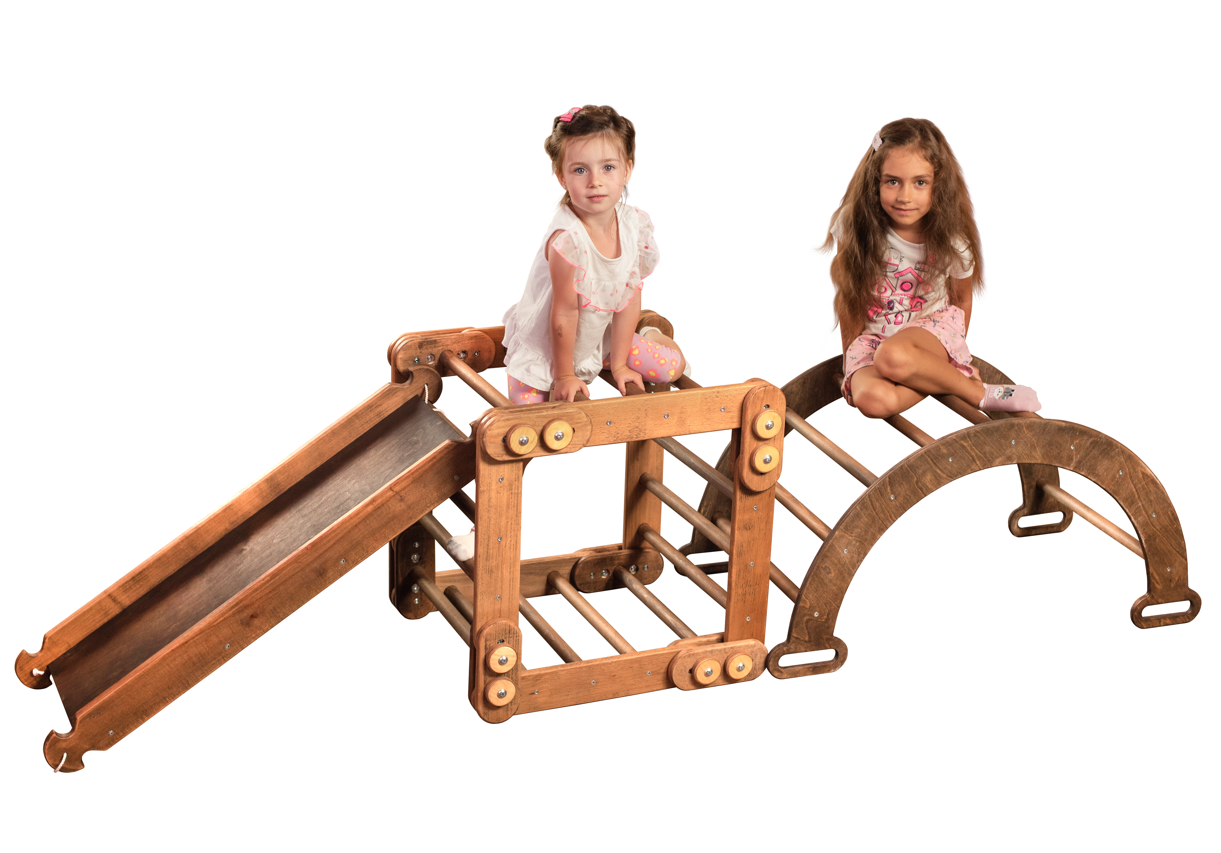 Goodevas Montessori Climbing Snake Set: 3 in1 Snake Ladder + Slide + Arch