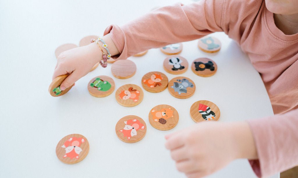 Bannor Toys Woodland Matching Tiles