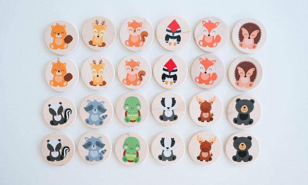 Bannor Toys Woodland Matching Tiles